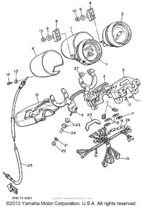XJ700NC Приборы