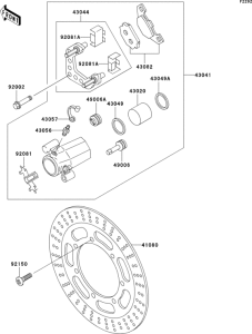 EN500 Передний тормоз