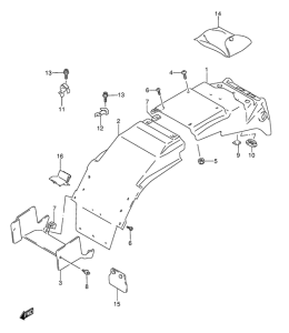 GSX-R1100 Заднее крыло