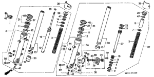 ST1100P Передняя вилка