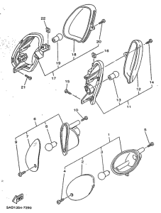 YN50 Поворотники