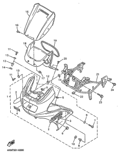 XJ900S Обтекатель 1