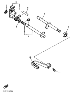 TT600W Вал переключения