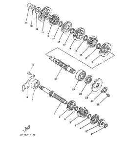 TZR80 Трансмиссия