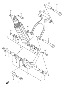 DR800 Втулки заднего рычага
