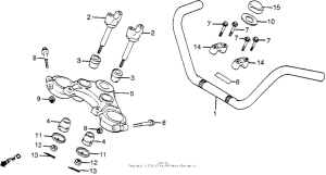 CM400 Handlebar + top bridge