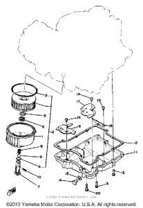 XS1100F Маслянный фильтр