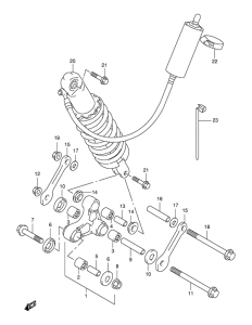 XF650 Втулки заднего рычага