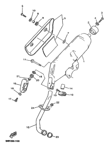 YP125D Выхлопная система