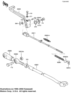 KX125 Педаль тормоза