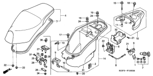 NES150 Seat / luggage box