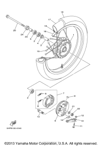 TTR125LS Front wheel s