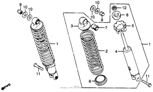 CM400 Задние амортизаторы