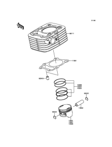  Цилиндр и поршни