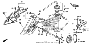 CRF70F Топливный бак