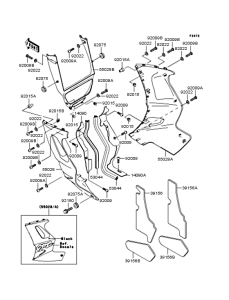 ZX1100 Обтекатель нижний