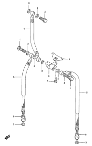 GSX750 Передние тормозные трубки