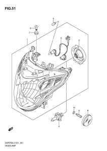 GSR750 (ABS) Фара