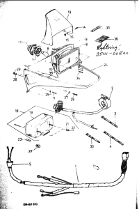 DR-50 Headlamps, wiring harness and headlamp housing