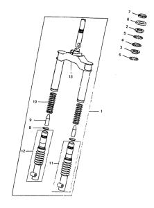 CW50 Передняя вилка