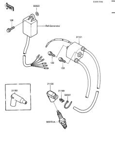 KX500 Зажигание