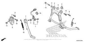 GL1800 Подножка