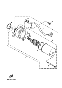 XF50 XF50X Стартерный мотор