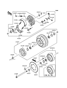 VN400 Заднее колесо и цепь