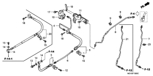 VTX1800C Тормозные трубки