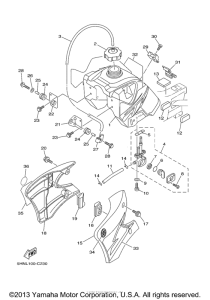 TTR90ES Топливный бак