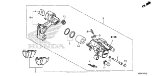 MSX125 Задний суппорт
