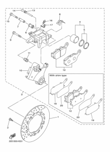 XJ6SA Задний суппорт