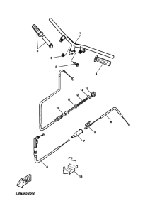 YH50 Рулевой рычаг и кабель