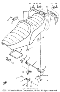 XS850SH Сиденье