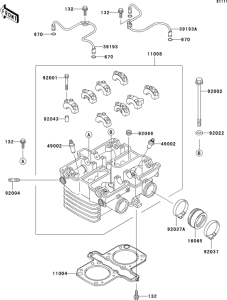 ER500 Головка цилиндров