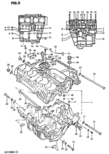 GS1100 Картер двигателя