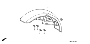 CD250 Переднее крыло
