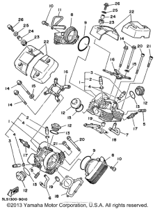 XV250 Головка цилиндров