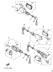 TDR125 Поворотники