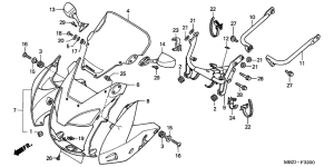 CB600F22 Cowling comp