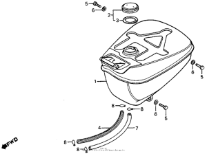CT90 Топливный бак