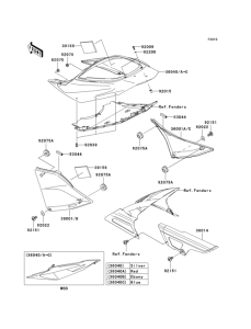 ZR750 Боковые обтекатели