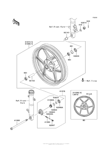EX250 Переднее колесо
