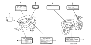 PK50S Лейбл предостережения