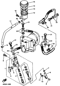 GTS1000A GTS1000AF Задний тормозной цилиндр