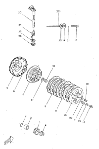 TZR50 Сцепление