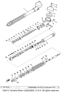 YZ360B Rear cushion - inner parts list
