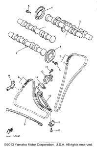XVZ13LTJ Цепь механизма газораспределения