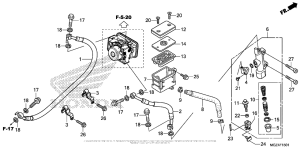 CBR500R (ABS) Rear Brake Master Cylinder (2)