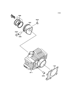 BR125 Цилиндр и поршни